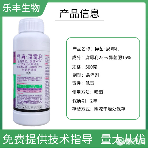 40%异菌腐霉利杀菌剂 守护向日葵、葡萄防病高产的全能卫士